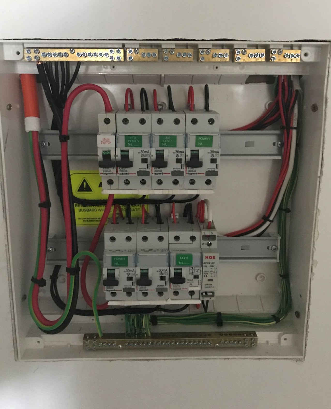 Wiring inspected during a Super Sparky Electrical safety check