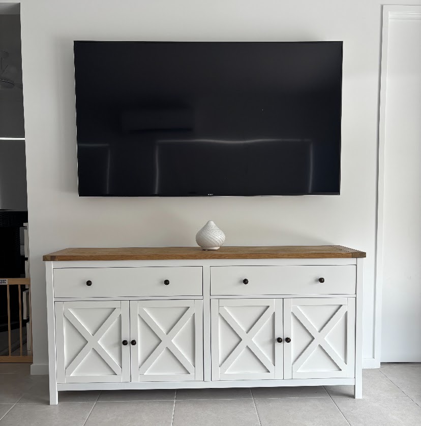 TV wall installation by Super Sparky Electrical